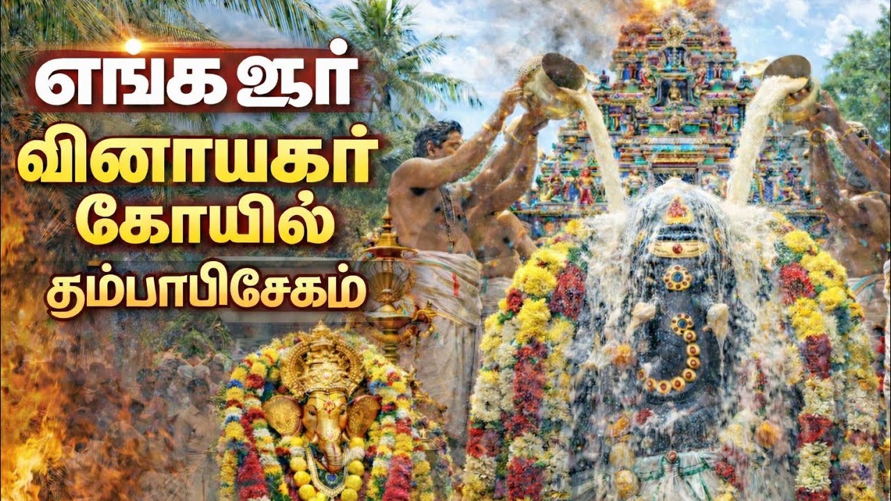 விநாயகர் கோவில் la சம்பவம் 😳😱| புதிய விநாயகர் கோவில் கும்பாபிசேகம் 😍🥳💯.                  #trending 