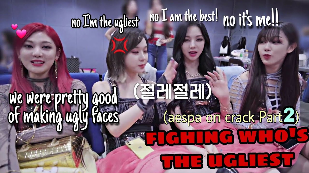 aespa on crack Part 2! ft. aespa fighting who is the ugliest