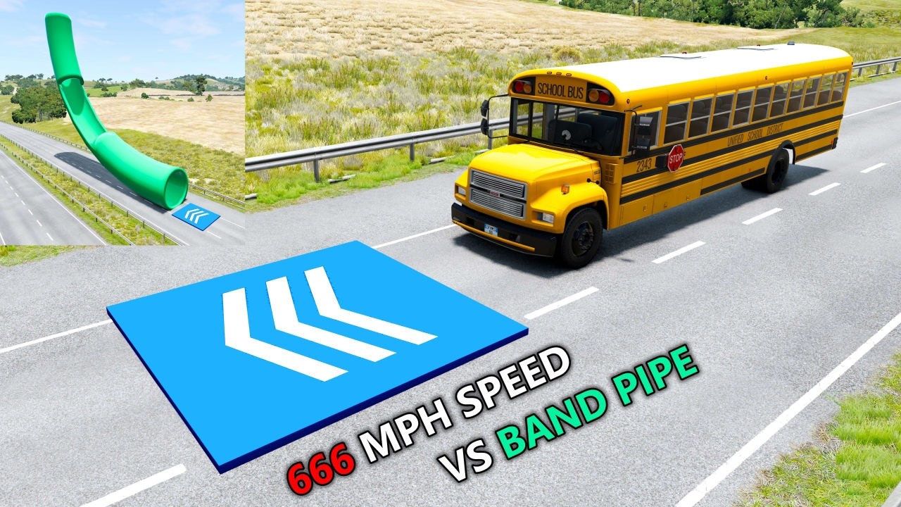 Instant 666 MPH Blast #28 - which BeamNG car survives the farthest?!