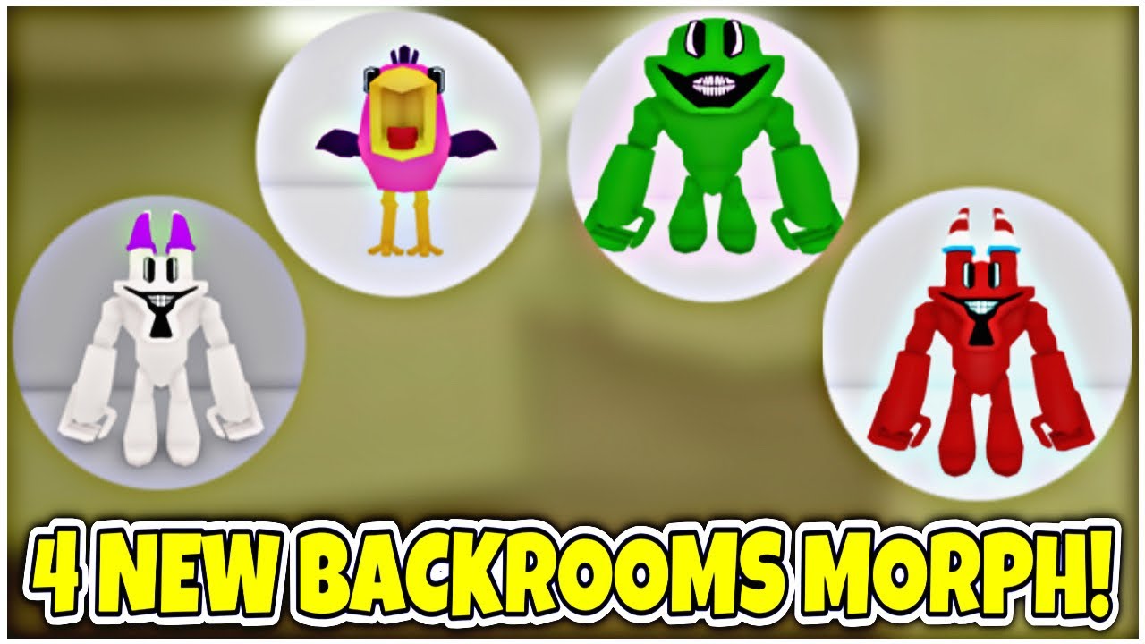 UPDATE 156 😱⚰ How to get ALL 4 NEW BACKROOMS MORPHS! (GARTEN OF BANBAN SCARY) - Roblox