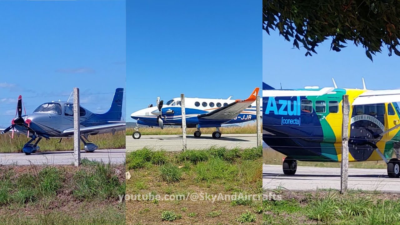 GRANDE MOVIMENTAÇÃO COM VÁRIAS AERONAVES OPERANDO NO MESMO DIA NO AEROPORTO DE CAJAZEIRAS - PB