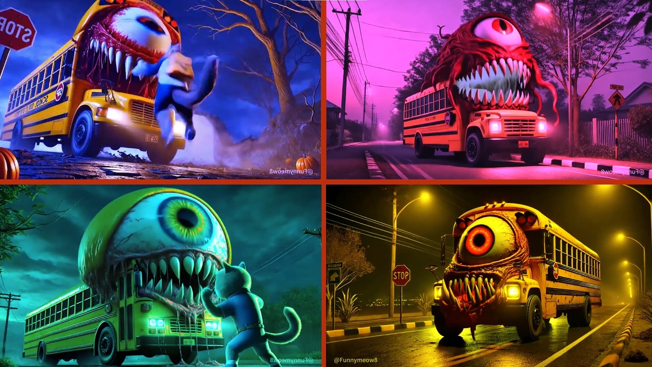 🚌SCHOOL BUS EATER🎶CoffinDance Song
