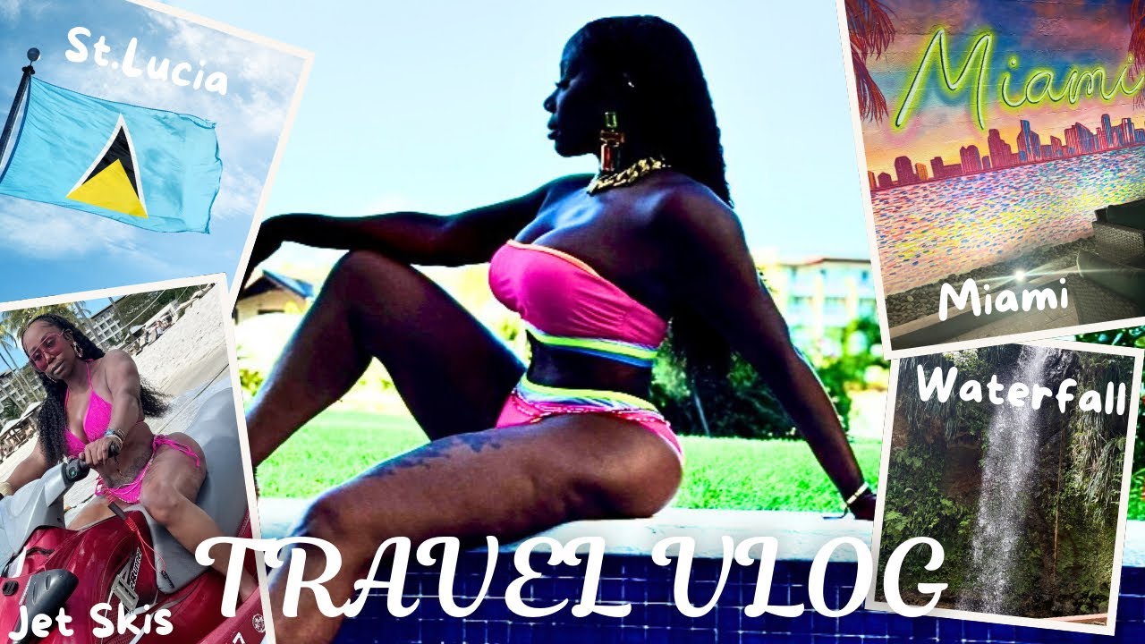 TRAVEL VLOG • ST. LUCÍA GIRLS TRIP • THEY CANCELLED MY FLIGHT • MUD BATH • SUN OUT BUNS OUT 🍑