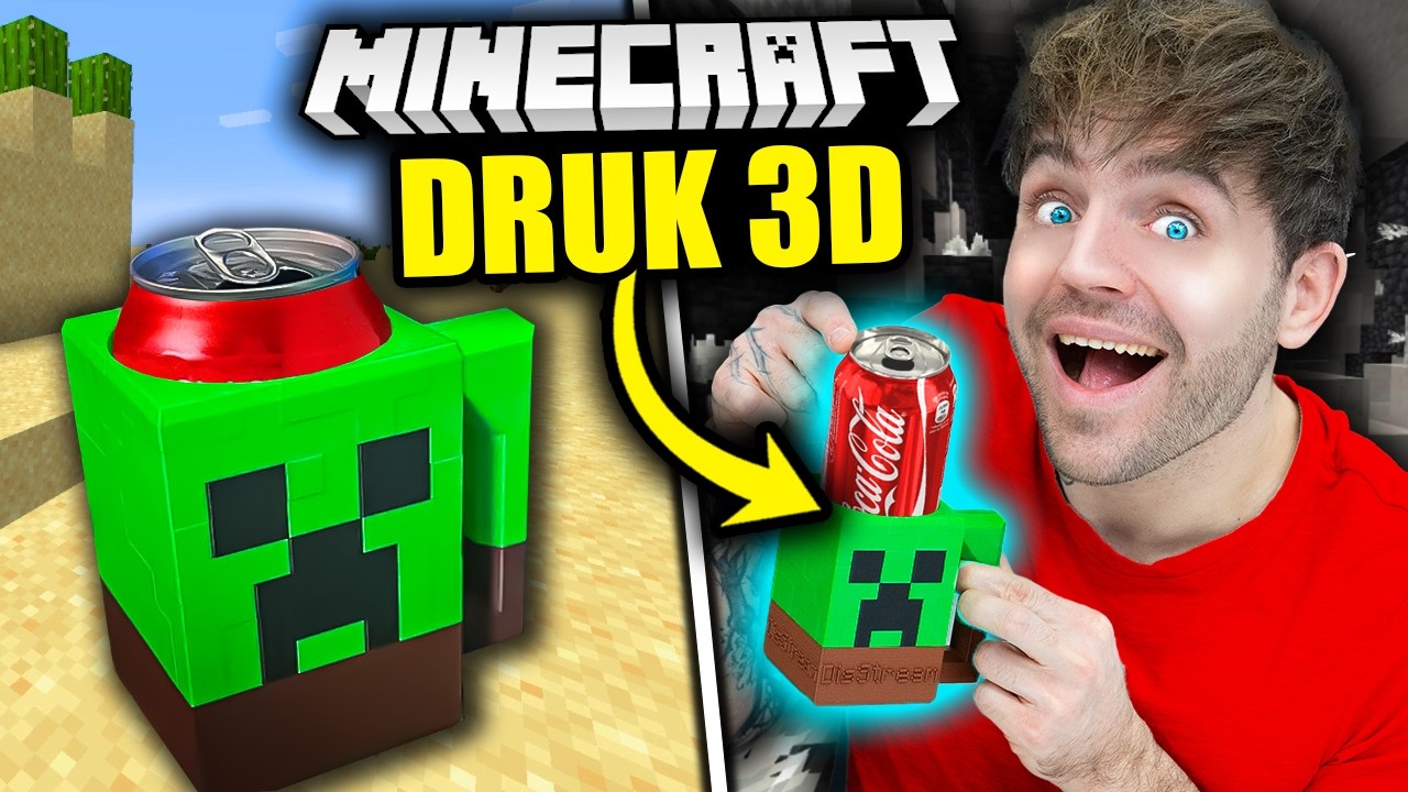 Zrobiłem GADŻETY z MINECRAFT z Drukarki 3D *nowe kanały!*