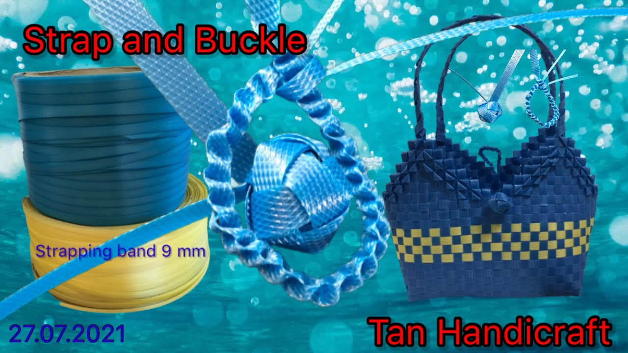 Tutorial ke 359 - weaving bag’s strap and buckle ( Strapping Band)