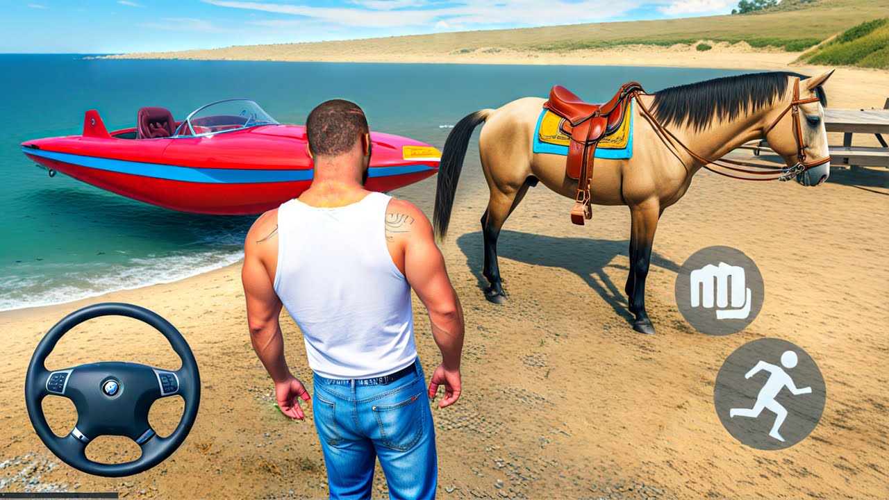Indian Boat and Horse Driving Simulator - Indian Bikes Driving Game 3D - Android Gameplay
