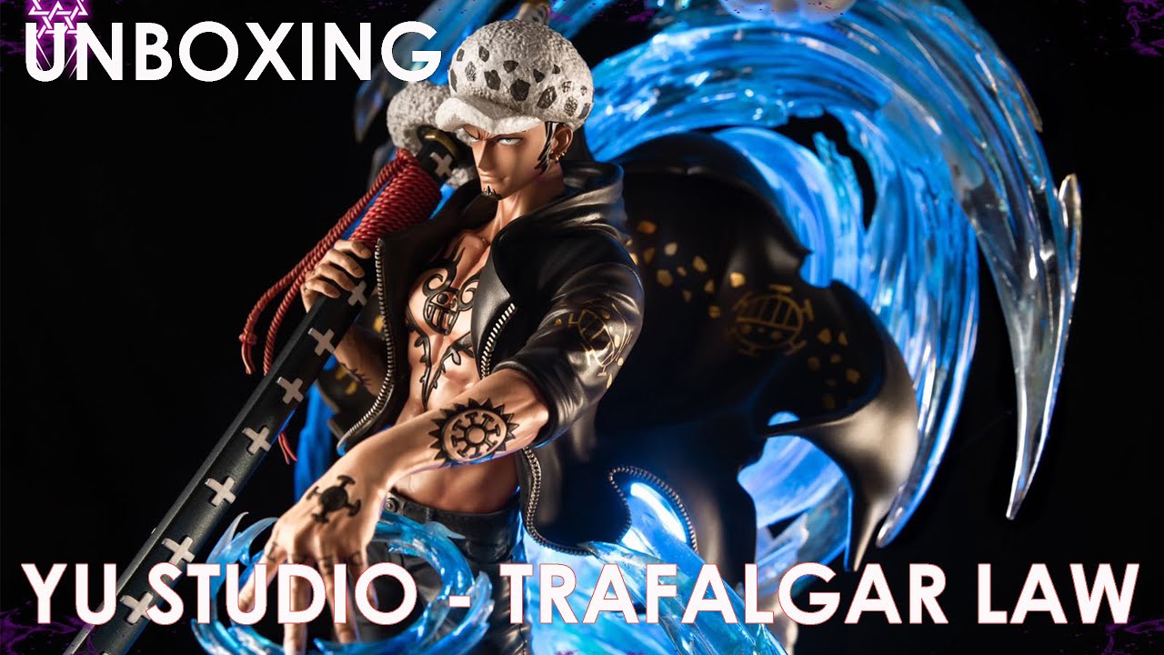 YU Studio - Trafalgar Law (Shichibukai) 1/6 One Piece Resin Statue Figure Unboxing 4K