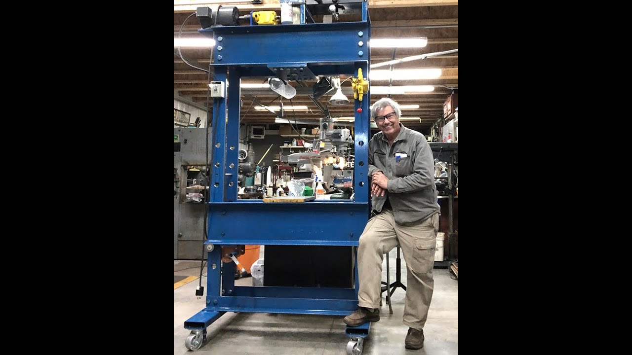 9 Foot Tall, Hydraulic Press Build! 30 Plus ton press