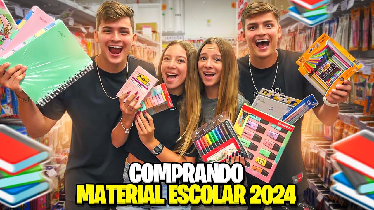 COMPRANDO O MATERIAL ESCOLAR 2024 DAS NOSSAS IRMÃS! •Irmãos Scribel•