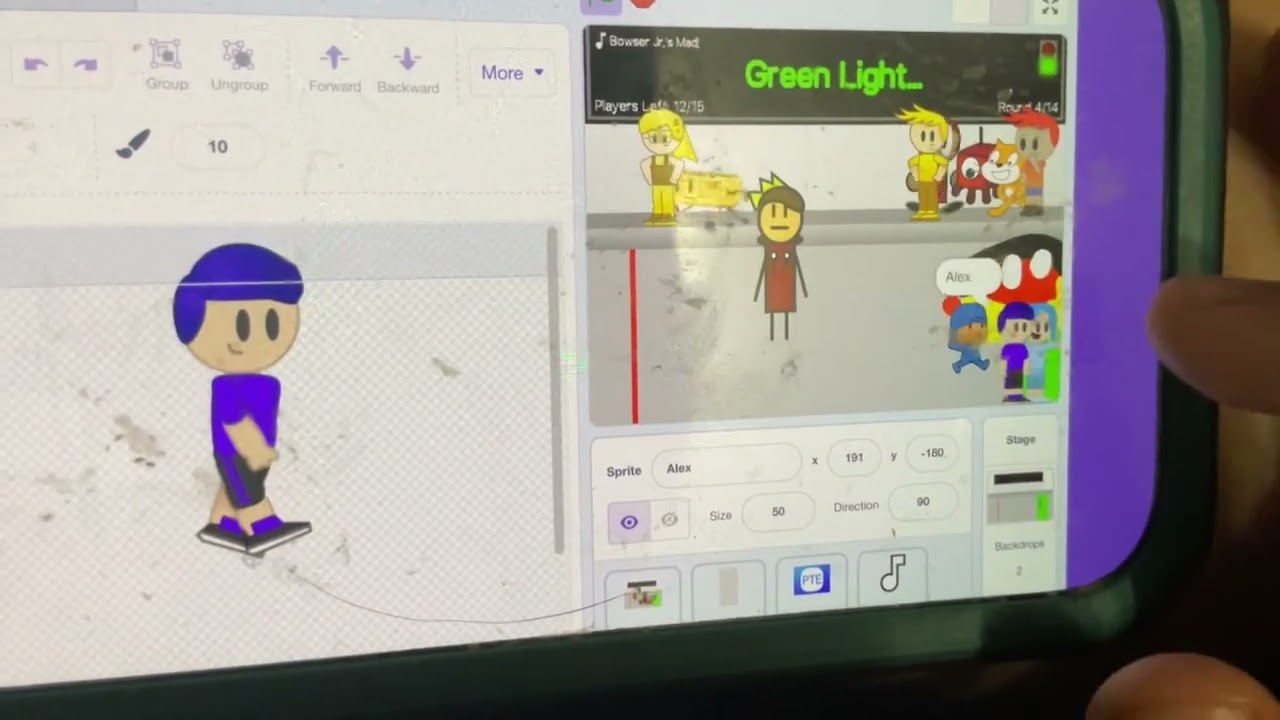Ay in Noggin Sprixie’s Red Light Green Light Server 1 Players 15 Scratch Cat Sprixie *Meow* Scratch