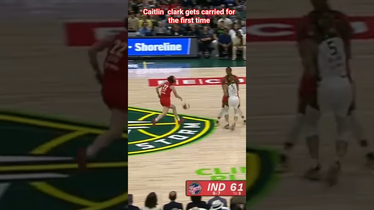Caitlin clark gets carried first time 