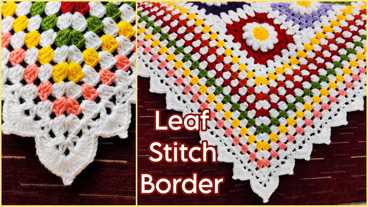 Crochet a blanket border 🌿💖|| (كروشيه كنار(حواف/اطار لبطانية او مفرش 🌿💖#Crochet#Soma_Handmade