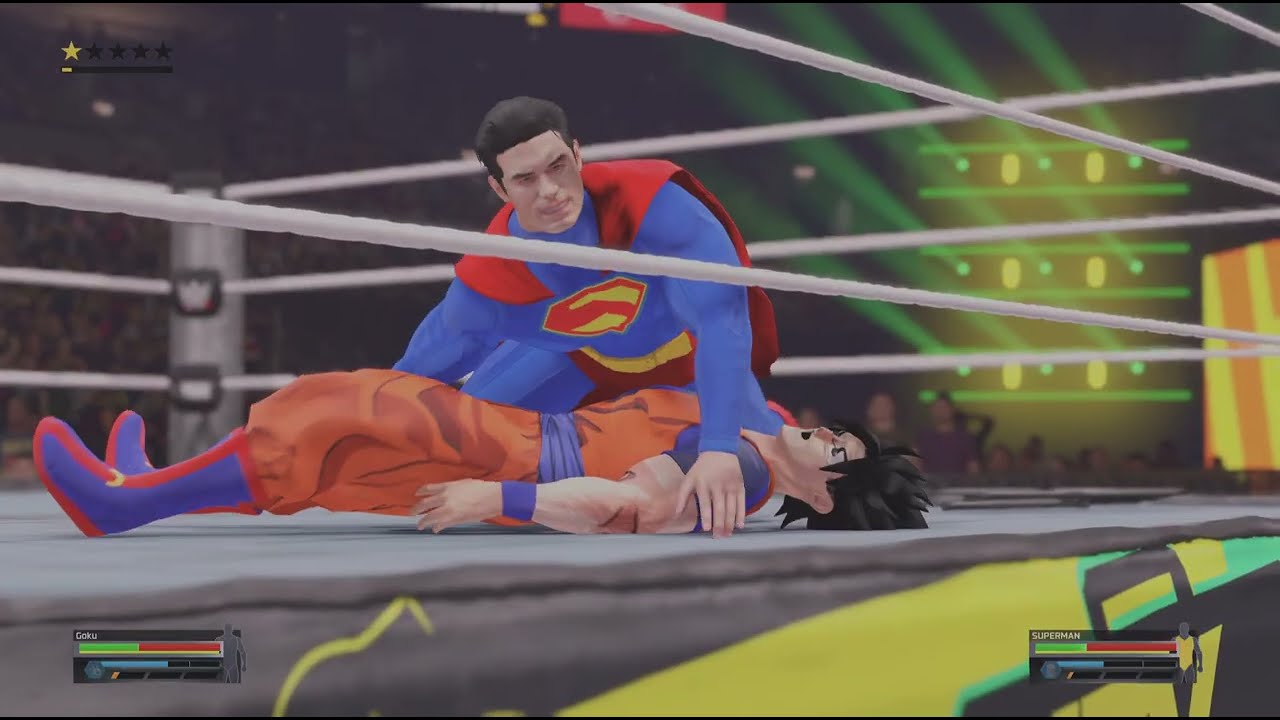 WWE 2K25 Goku Vs Superman Extreme rules