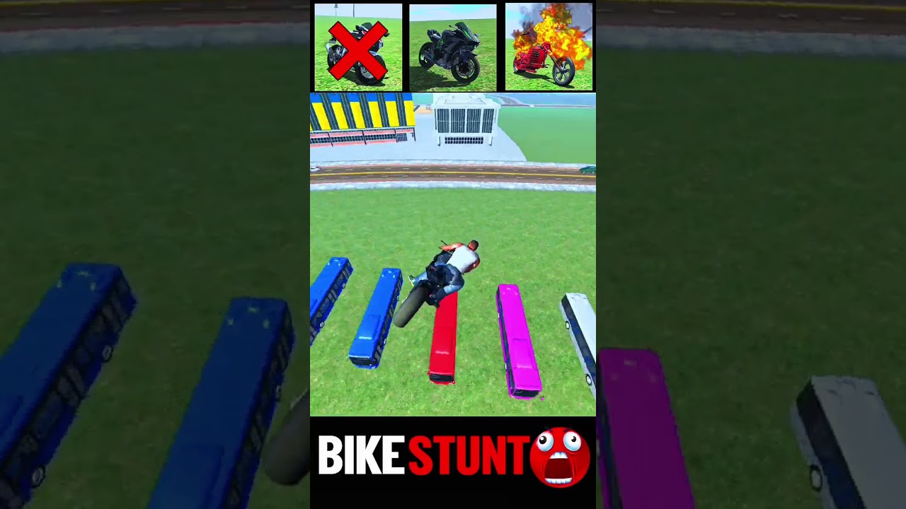 FRANKLIN 🤓 ne TOD DIYA MEGA RAMP 😱🔥 | Indian Bike Driving 3D #shorts