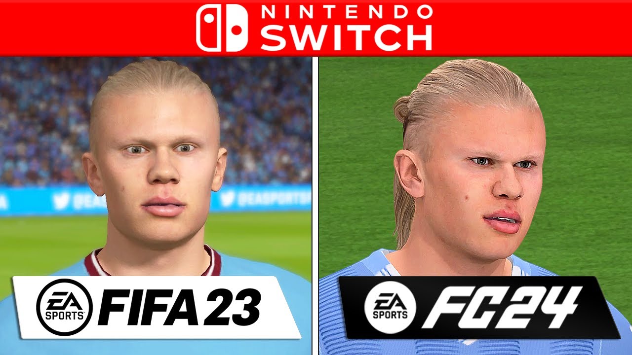 FIFA 23 vs FC 24 | Nintendo Switch Comparison  (FPS + Graphics)