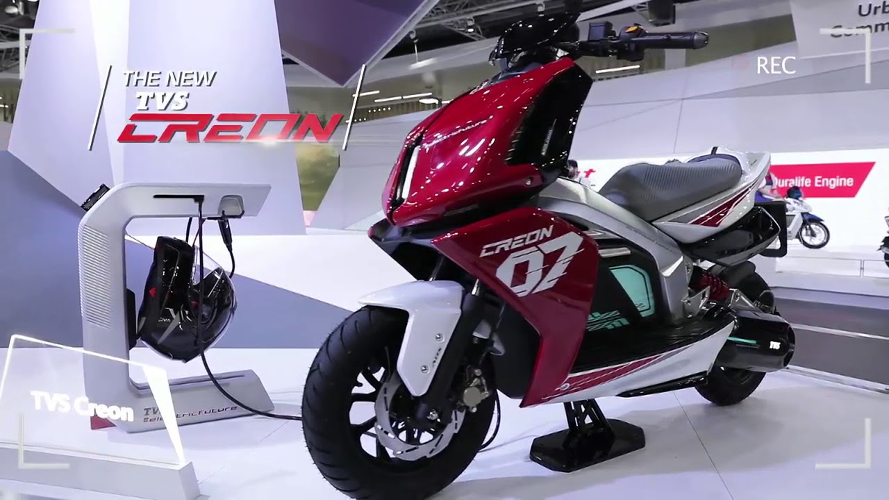 Unveil of TVS Creon our Electric Scooter at the Auto Expo 2018