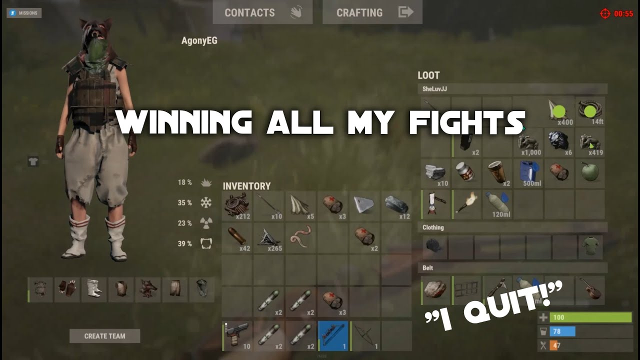 winning all my fights