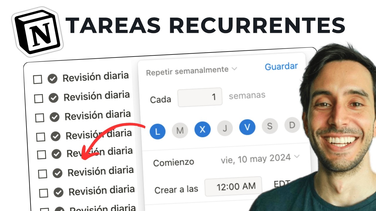Tareas Recurrentes Notion | R&Aacute;PIDO (en menos de 3 min)
