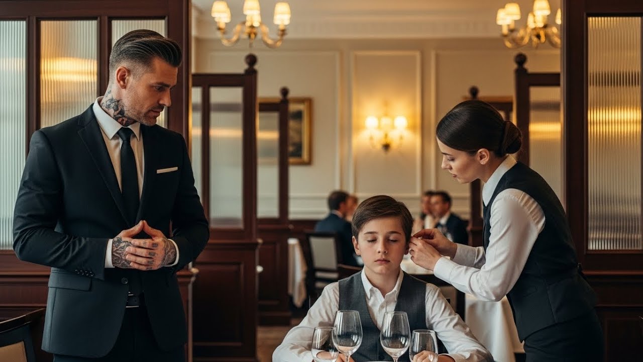 O Chefe Da Máfia Tinha Um Filho Surdo, Quando A Garçonete Mostrou O Que Tinha No Ouvido Ele Congelou