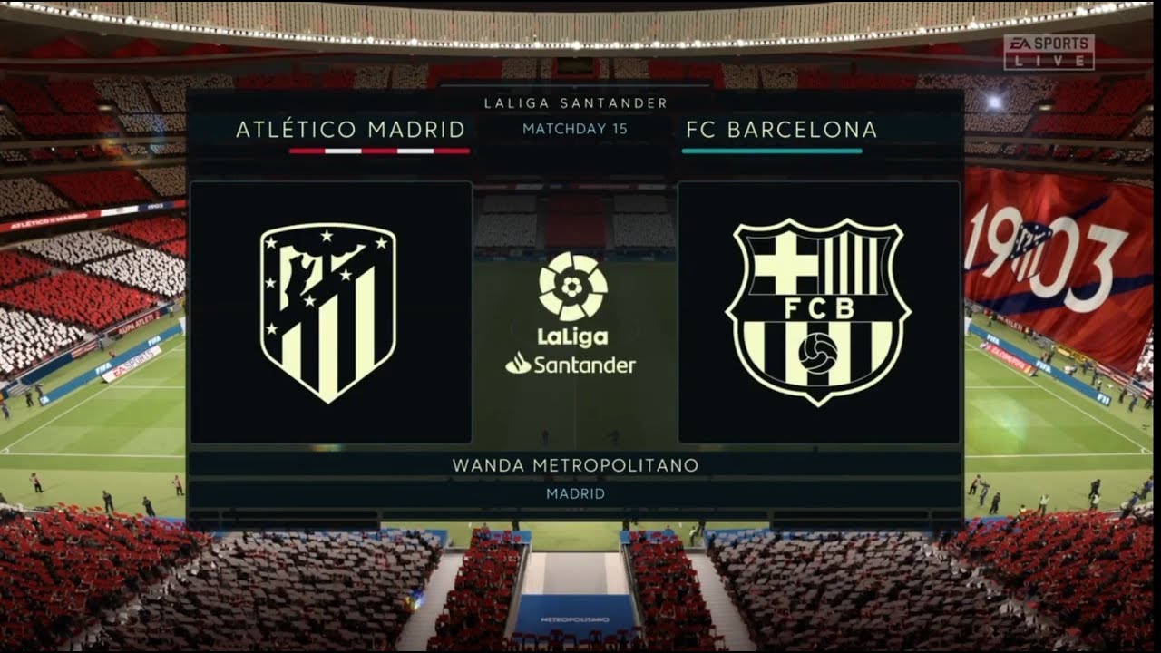 FIFA 20 : La liga tournament feat- FC Barcelona (Matchday-15) (EL DERBI) (PS4 slim)