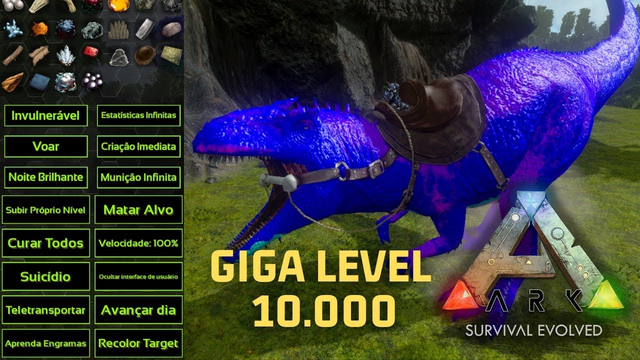Ark mobile God console & ascendant creature Taming Giga level 10,000 (domando giga lvl 10.000)