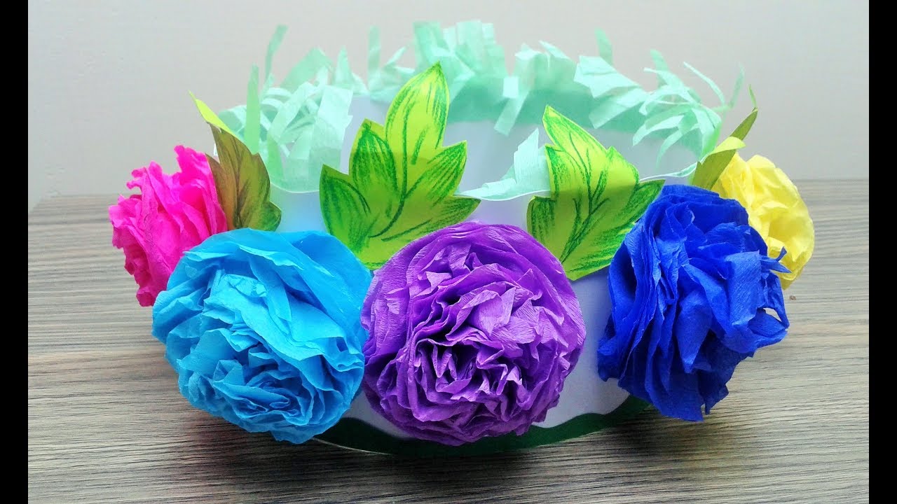 How to make flowers cap - DIY Flower Hat