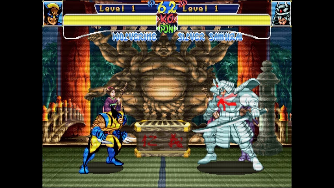 Wolverine vs Silver Samurai - X-Men: Children of the Atom (Arcade HD)