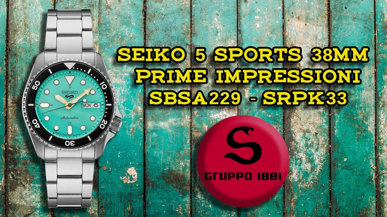 Seiko 5 Sports 38mm - Prime impressioni SBSA229/SRPK33
