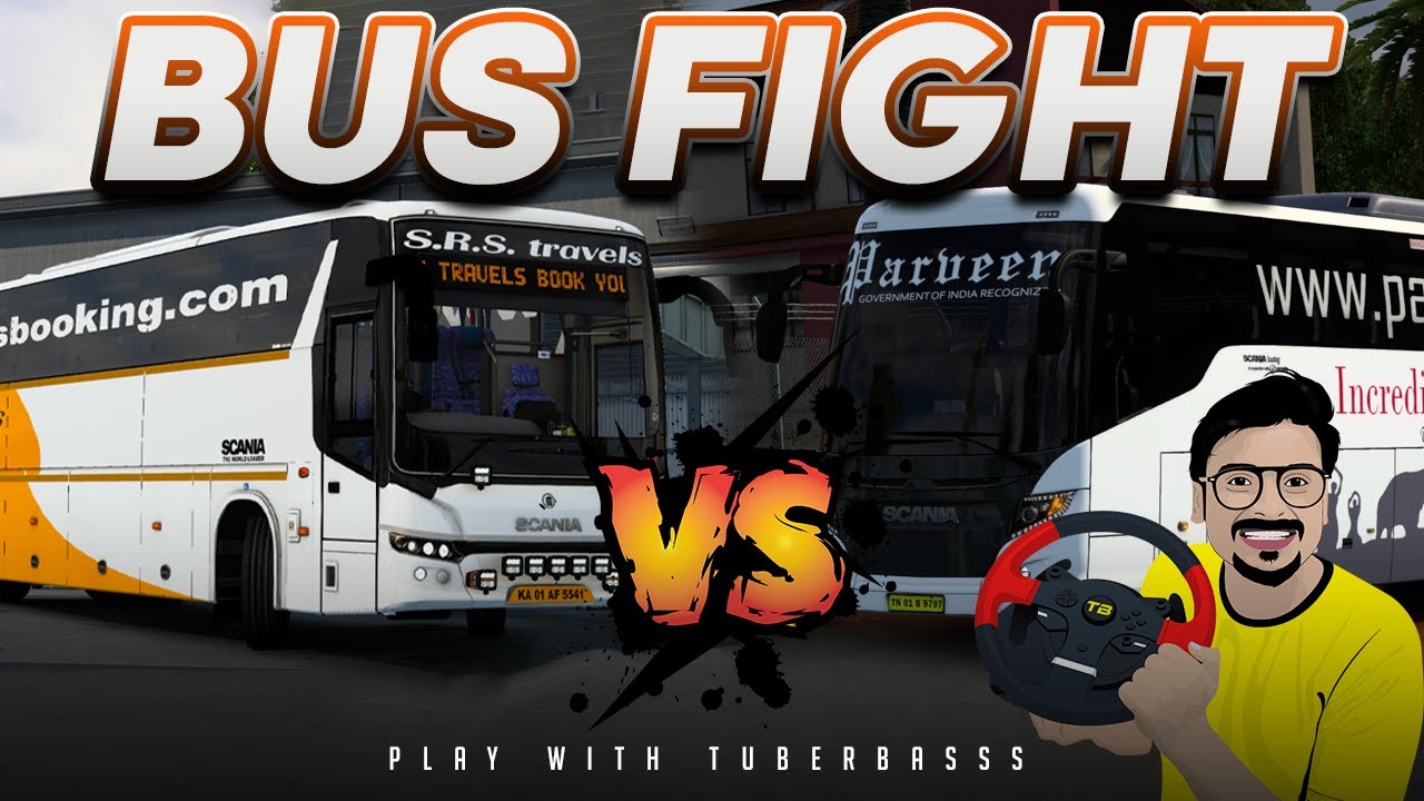 💥VOLVO BUS VS ASHOK LEYLAND BUS🔥EURO TRUCK SIMULATOR IN TAMIL😍PLAY WITH TUBERBASSS😎