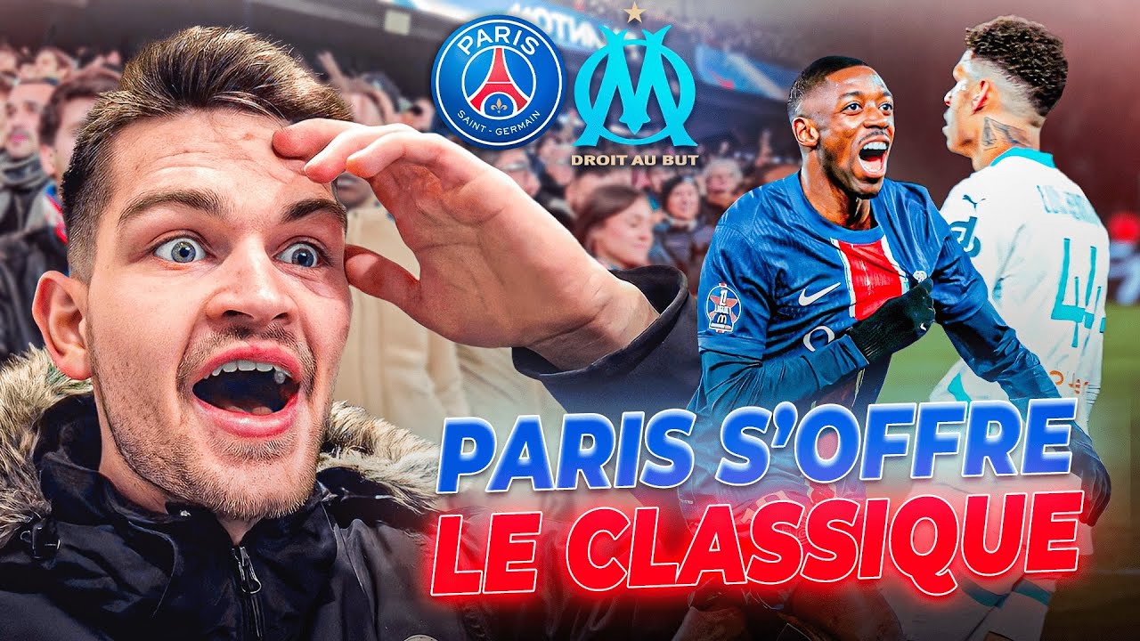 J’ASSISTE À MON PREMIER CLASSIQUE AU PARC DES PRINCES ! - (Vlog PSG 3-1 OM 2025)