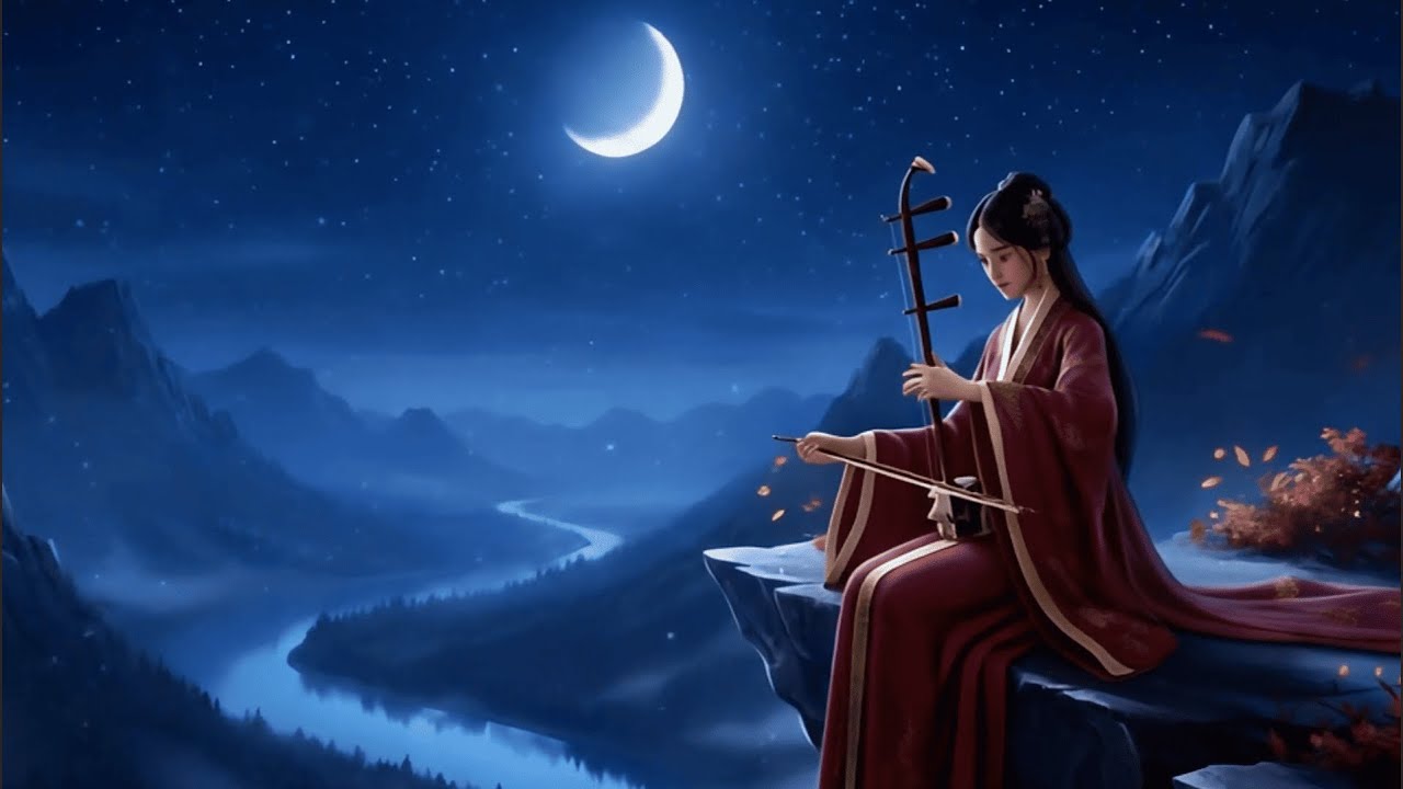 🌙Peaceful Night| Relaxing Chinese Zen Music with Flute, Erhu & Guzheng @ZenBambooHealing