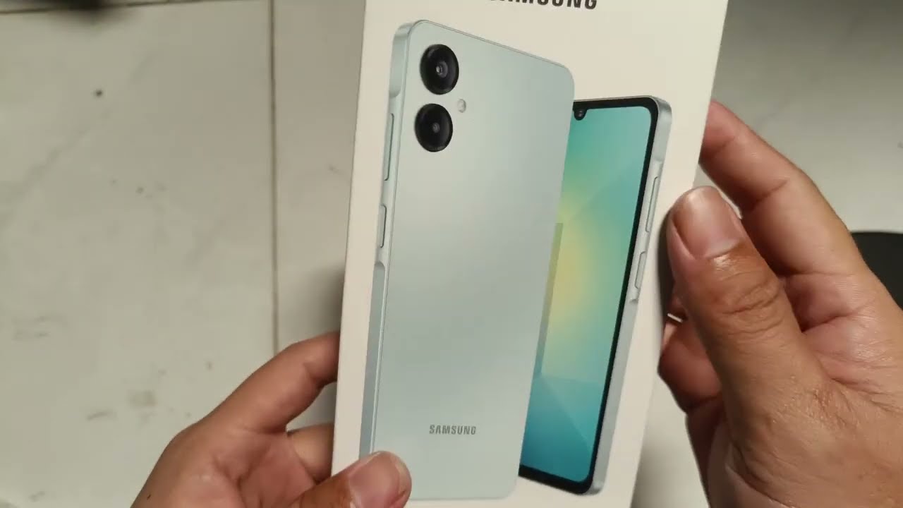 Samsung galaxy a06 5g unboxing, quick set up , tempered glass protector