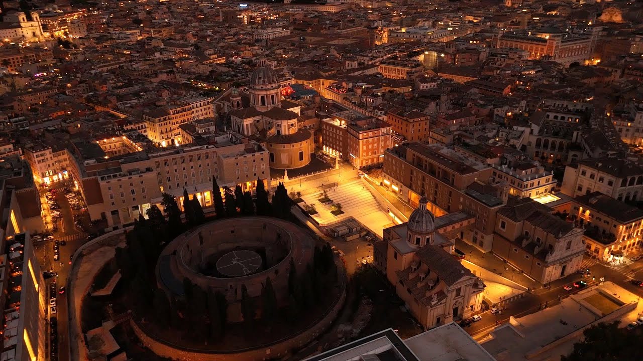 TRAMONTO SU ROMA, PIAZZA AUGUSTO IMPERATORE