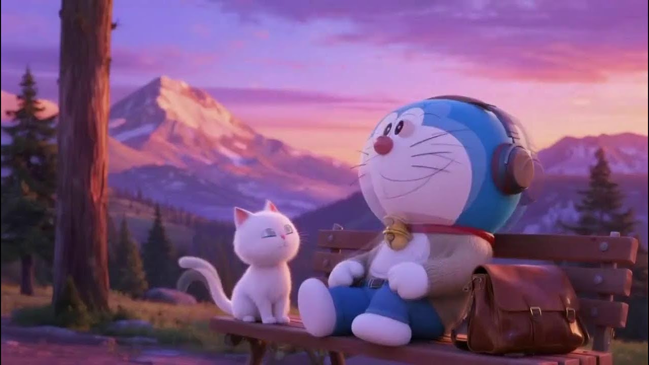 Doraemon’s Morning Cafe ☕ Chill Lofi Beats for Productive Study Time