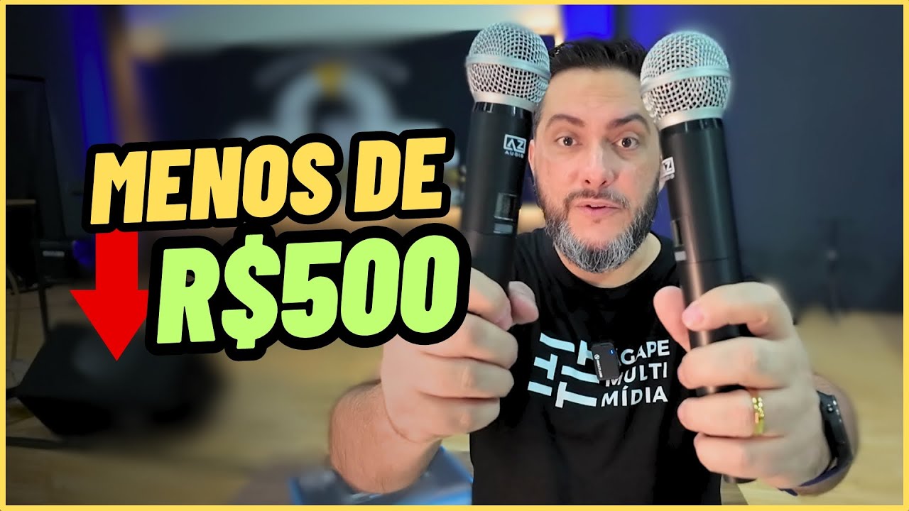 🎤 2 MICROFONES Sem Fios com BAIXO CUSTO (No Brasil) AZ Vocale Multi [AZ Audio]