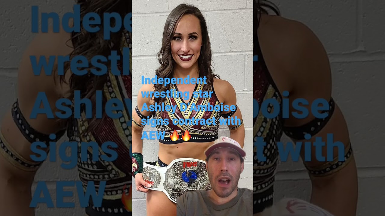 Independent wrestling star Ashley D&rsquo;Amboise signs contract with AEW. #ashleydamboise #aew #fightful