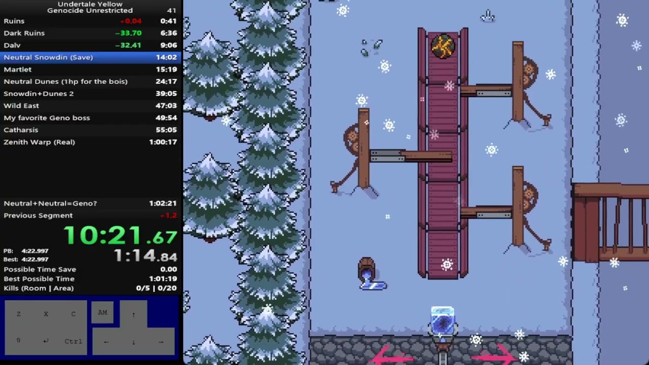 [WR] Undertale Yellow Genocide (Unrestricted Ver.) Speedrun | [1:01:42]
