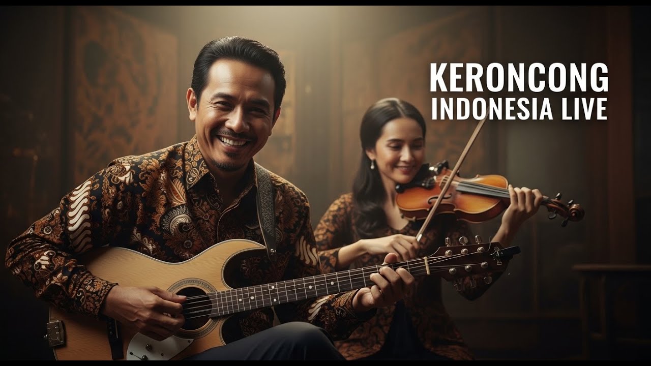 Live Indonesian Classical Music 24/7 – Keroncong Strings and Flute Ambience