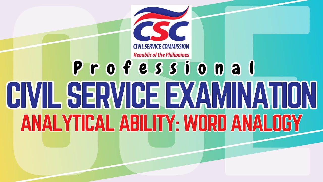 Civil Service Reviewer 2025 Professional - Analytical Ability: Word Analogy (Part 1)
