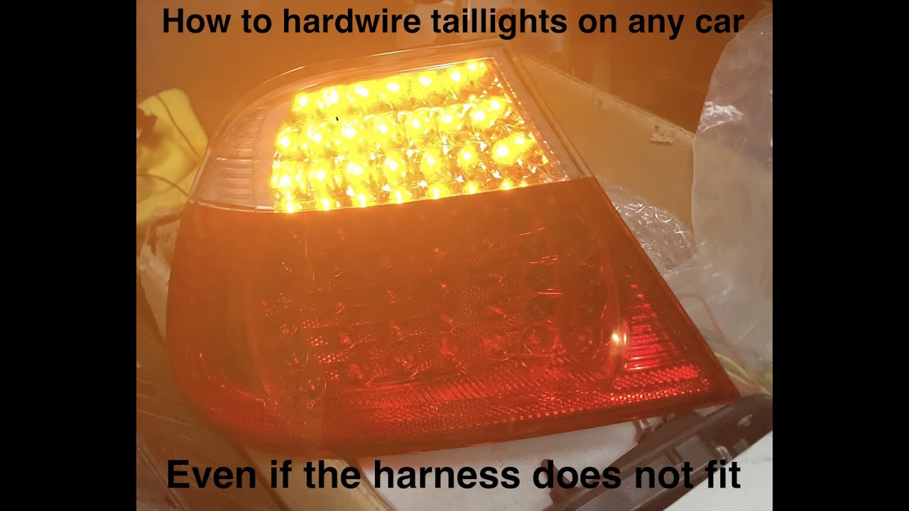 Facelift taillights on a preface lift E46. When the taillight harness does not fit.
