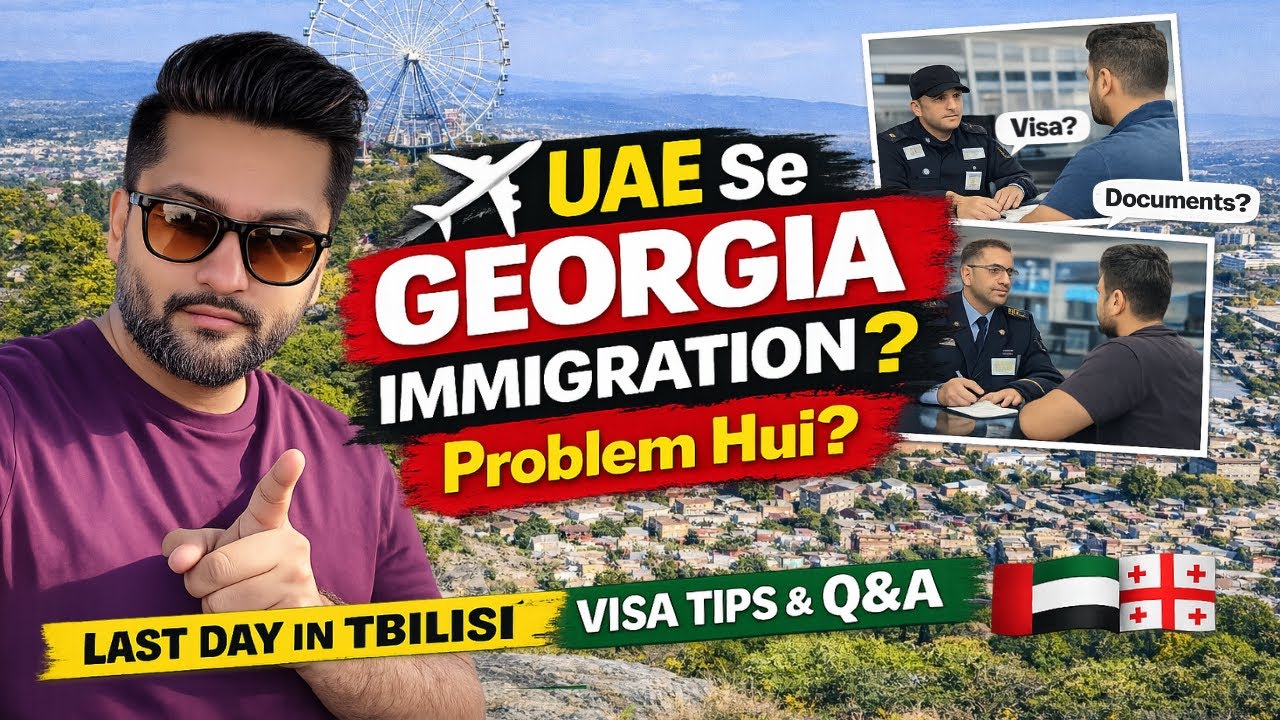 Last Day in Tbilisi 🇬🇪 | Mtatsminda Park + Georgia Immigration Experience UAE Residents