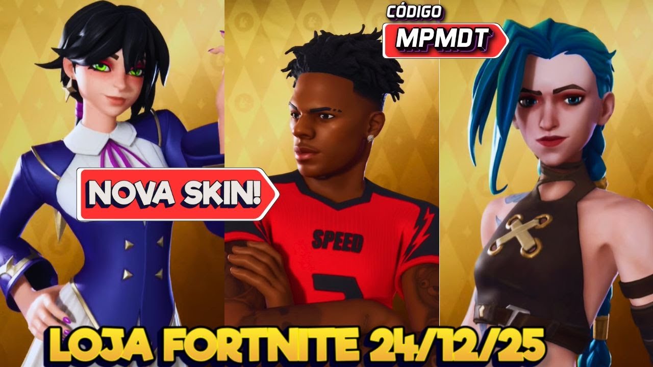 NOVA SKIN ISHOWSPEED, ARCANE E WINTERFEST - LOJA FORTNITE 24/12/25 - LOJA FORTNITE HOJE AO VIVO