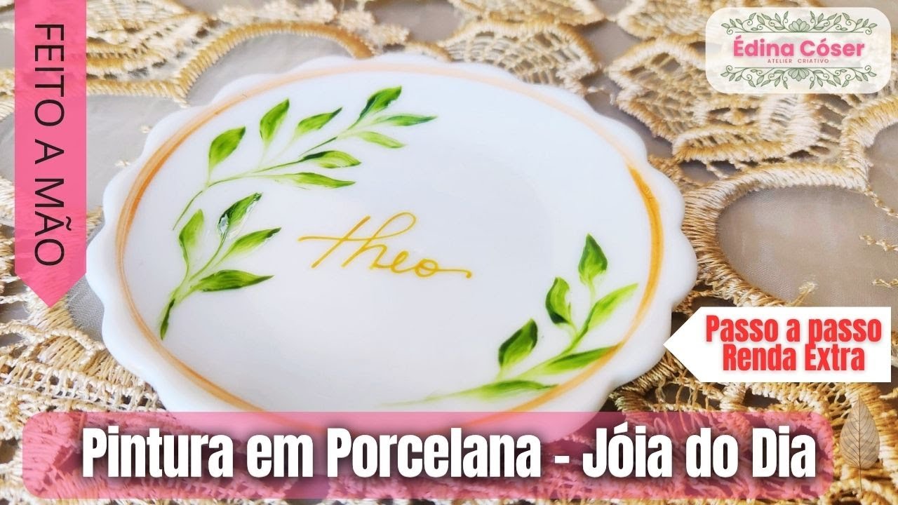 💎 Jóia do Dia: Pintura em Porcelana com Toque de Elegância e Arte!