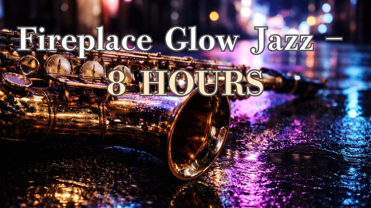 Fireplace Glow Jazz – 8 Hours for Cozy Sleep & Deep Focus 🔥