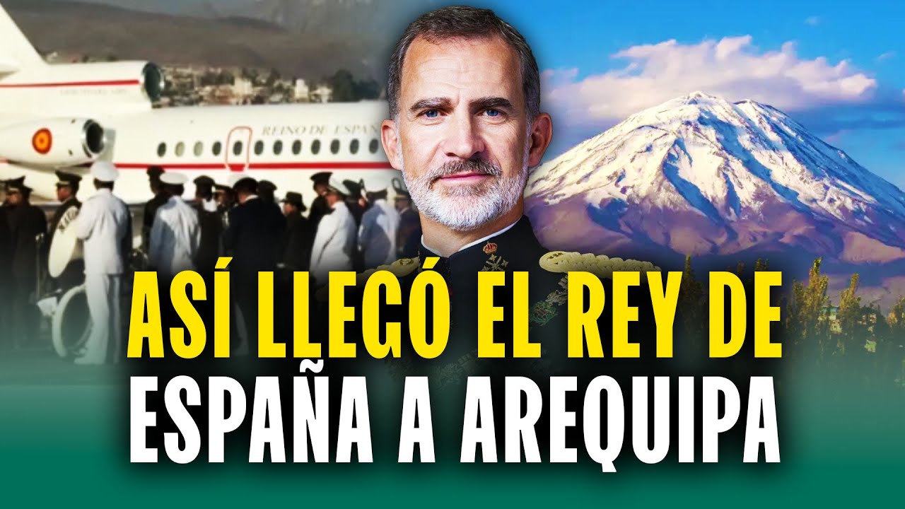 Rey Felipe VI de España llega a Arequipa para rendir homenaje a Mario Vargas Llosa