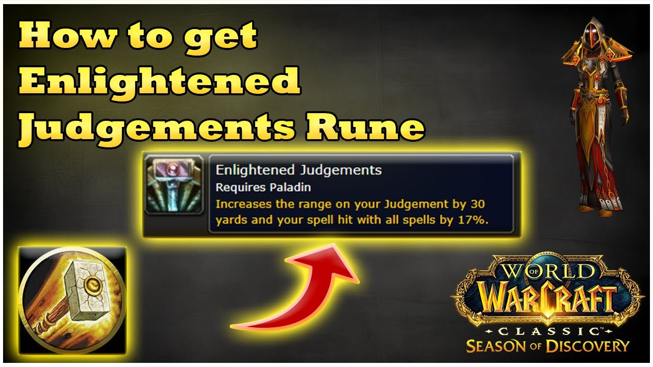 How to get Enlightened Judgement Rune for Paladin [WoW SoD]