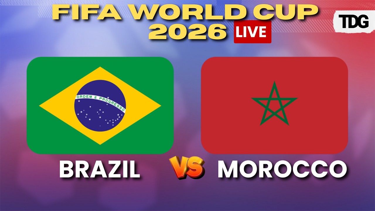 WATCH LIVE: Brazil vs Morocco | FIFA World Cup 2026 Live Match | BRA vs MAR | Group C Clash