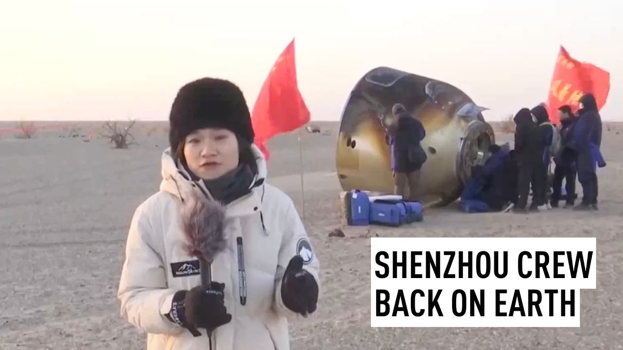 Shenzhou-20 crew members hitch a lift home aboard Shenzhou-21
