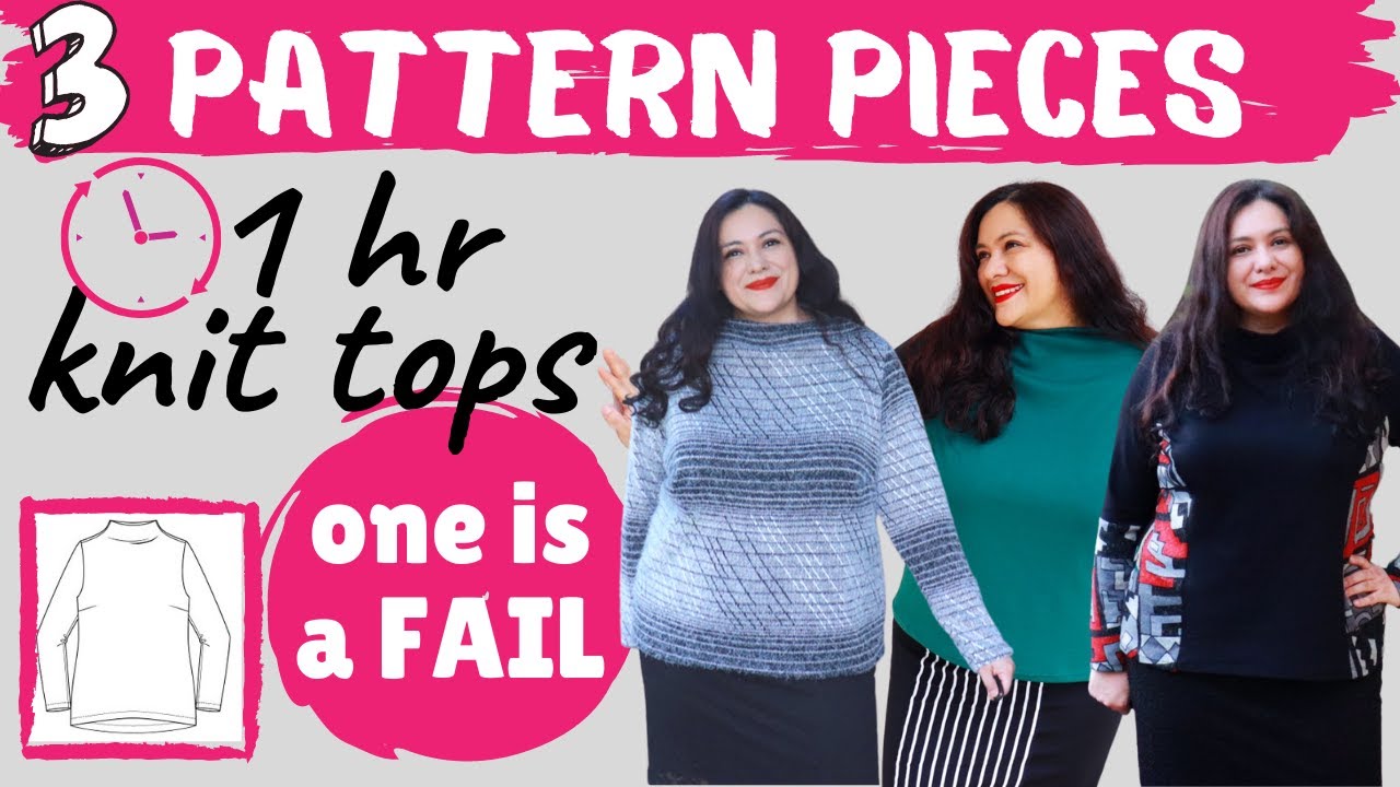 EXTREMELY EASY, but I still FAILED (Gasp!) 3 Gothenburg tops (Itch to Stitch). Bust cup sizes.