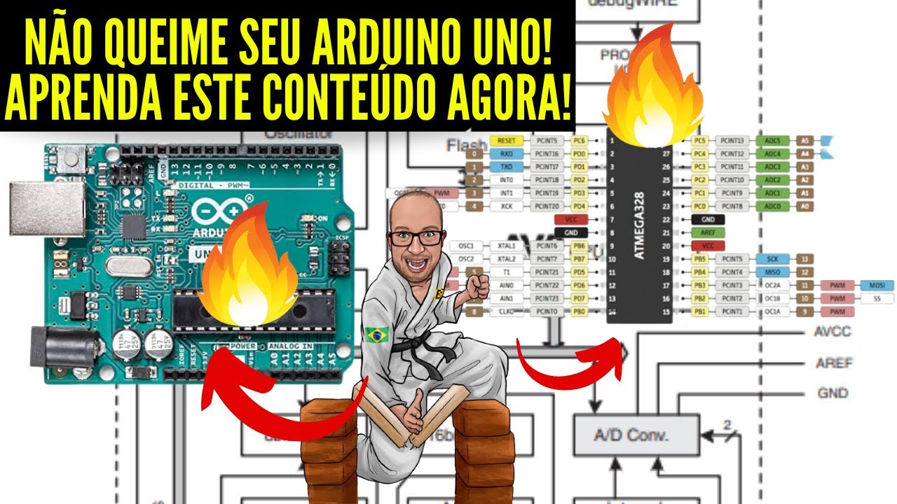 NÃO QUEIME Seu ARDUINO Uno - APRENDA Agora a Corrente Máxima que Ele Suporta! Eletronica Facil